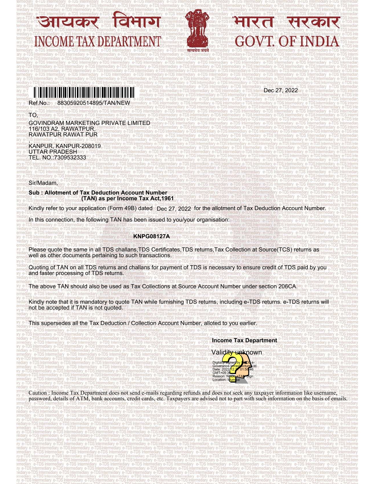 Govind Ram Marketing Pvt Ltd